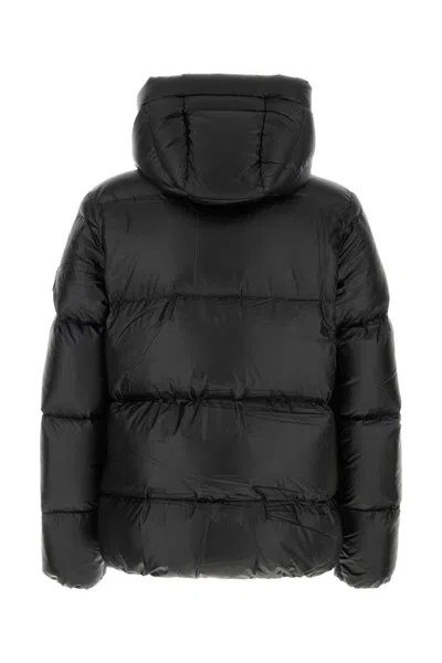 Pyrenex Hooded Quilted Down Jacket In Black