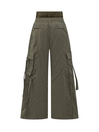 Dolce & Gabbana Waxed Faille Pants In Green