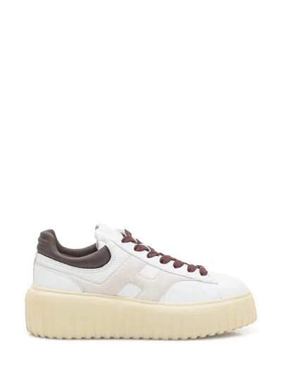 Hogan H-stripes Sneakers  In White