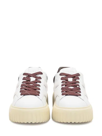 Hogan H-stripes Sneakers  In White