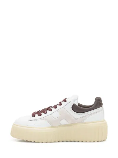 Hogan H-stripes Sneakers  In White