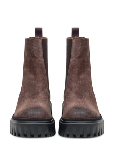 Hogan Chelsea Boots In Brown