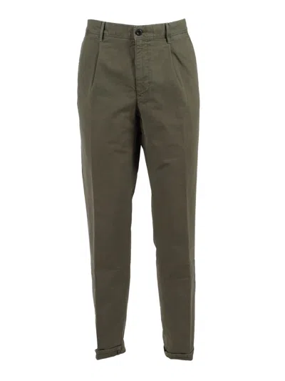 Incotex Pleated Trousers In Green