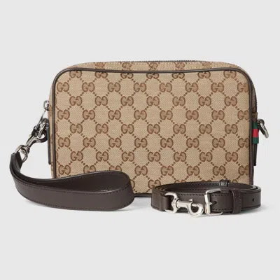 Gucci Gg Small Shoulder Strap Crossbody Bags Brown In Brown
