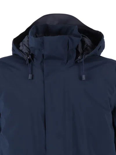 K-way Thomal Bonded Padded Down Jacket In Blue