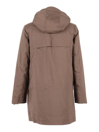 K-way Thomal Padded Jacket In Brown