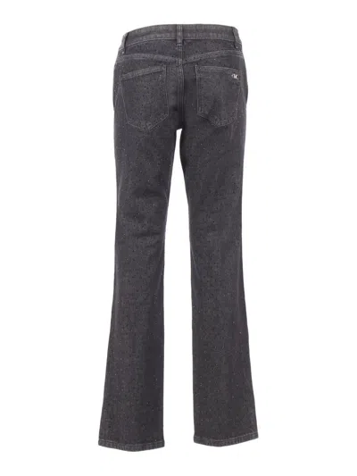 Michael Kors Studded Cigarette Jean In Gray