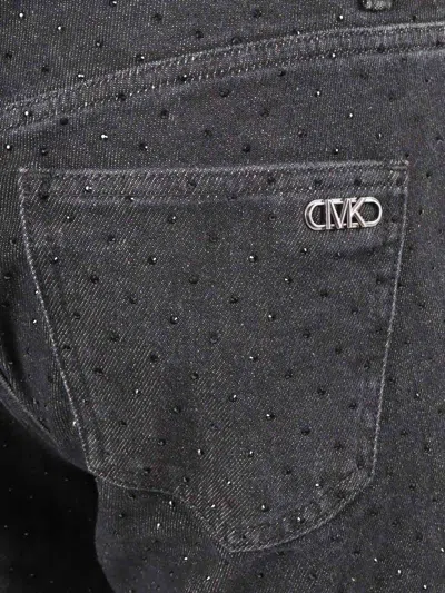 Michael Kors Studded Cigarette Jean In Gray