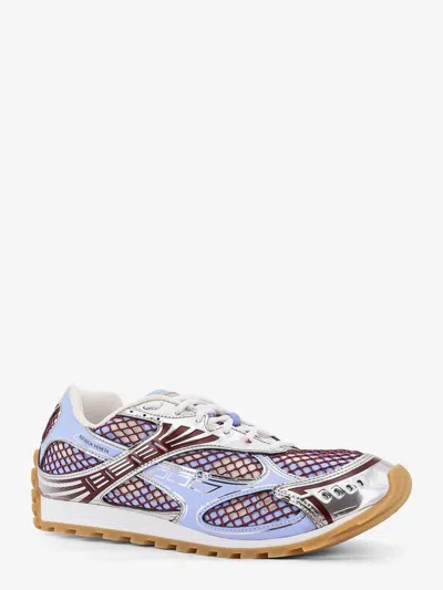 Bottega Veneta Men's Orbit Technical Fishnet Sneakers In Gray