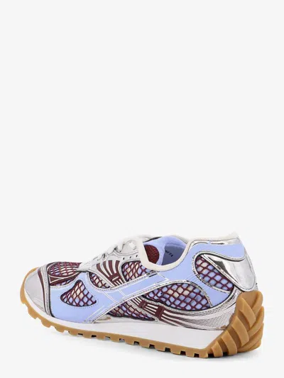 Bottega Veneta Men's Orbit Technical Fishnet Sneakers In Gray