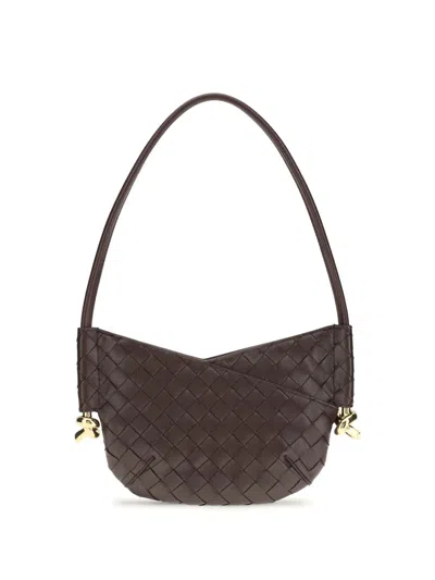 Bottega Veneta Women Mini Solstice Shoulder Bag In Brown