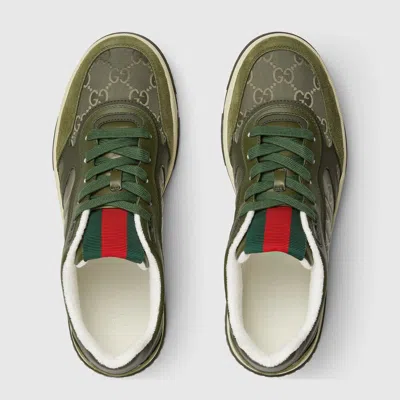 Gucci Re-web Gg Canvas Sneakers In Animal Print