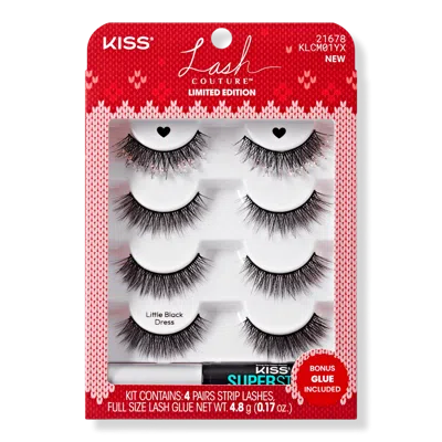 Kiss Lash Couture Holiday False Lashes - Little Black Dress In Transparent