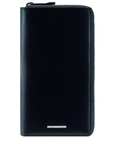 Porsche Design Porsche Classic Leather Wallet In Blue
