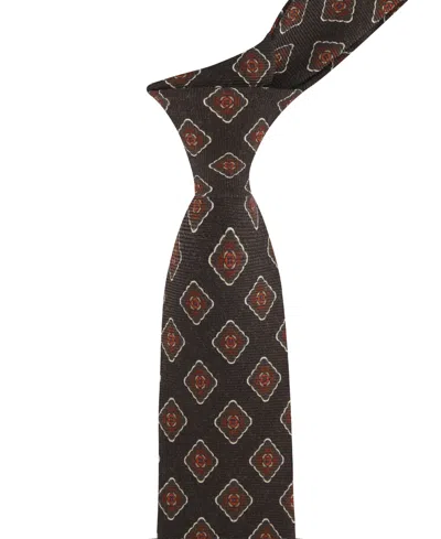 Tommy Hilfiger Men's Holden Medallion Print Tie In Brown