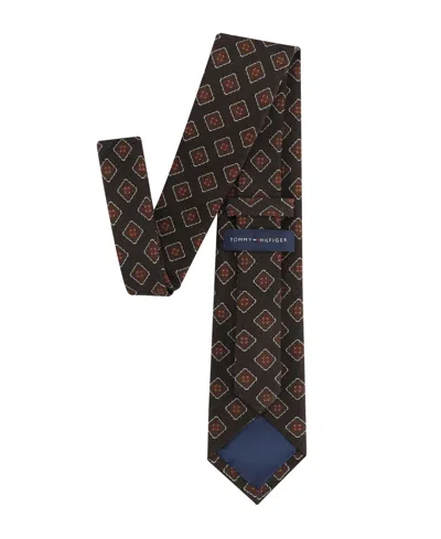 Tommy Hilfiger Men's Holden Medallion Print Tie In Brown