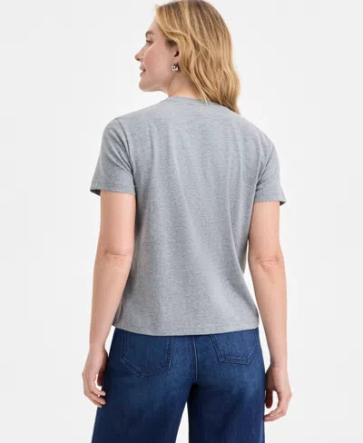 On 34th Women's Long-sleeve Eyelash Dot Cardigan Sweater, Macy's Exclusive In Gray