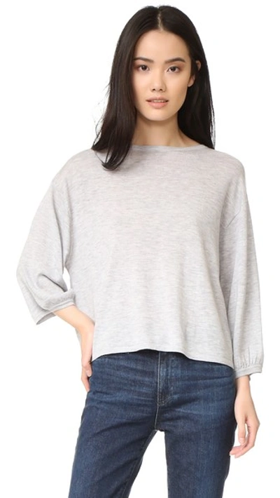 Demylee Olivia Sweater In Light Heather Grey