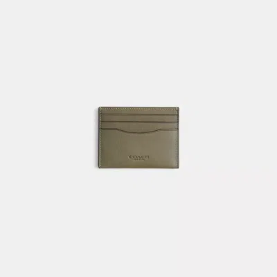 Coach Restored Card Case In Green