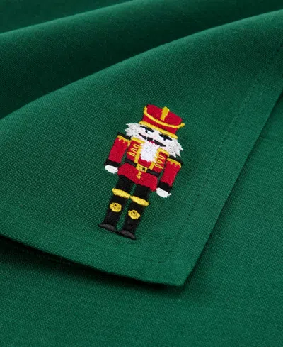Elrene Holiday 4-pc. Embroidered Napkin Set, 17" X 17" In Green
