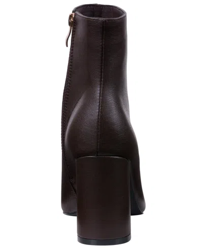 Gc Shoes Women's Maren Block Heel Dress Booties In Brown