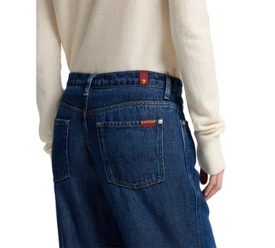 7 For All Mankind Modern Dojo High-rise Flared Jeans In Blue