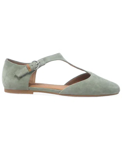 Gentle Souls Women's Wyatt T-strap Flats In Green