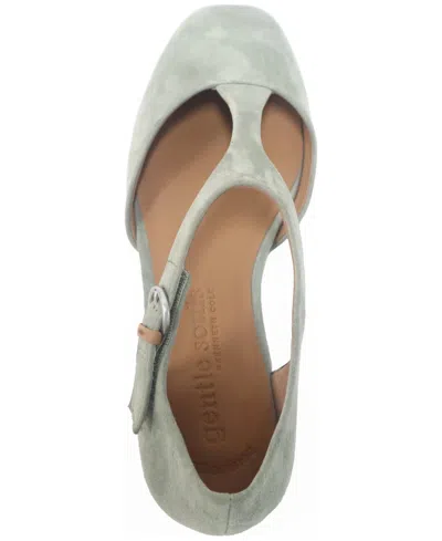 Gentle Souls Women's Wyatt T-strap Flats In Green