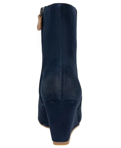 Gentle Souls Women's Nash Zipper Booties In Blue