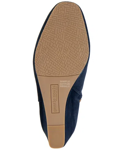 Gentle Souls Women's Nash Zipper Booties In Blue