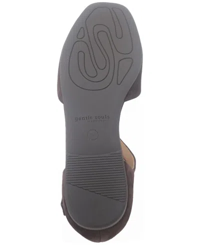 Gentle Souls Women's Wyatt T-strap Flats In Brown