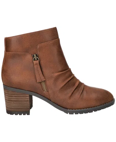 Bella Vita Women's Janita Block Heel Ankle Booties In Brown