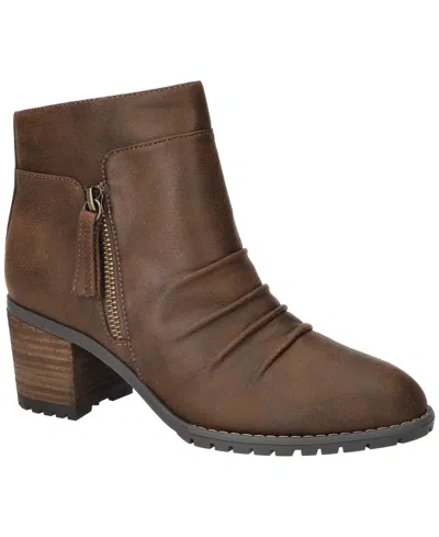 Bella Vita Women's Janita Block Heel Ankle Booties In Brown
