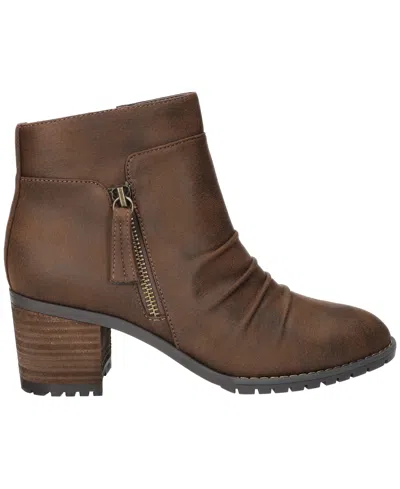 Bella Vita Women's Janita Block Heel Ankle Booties In Brown