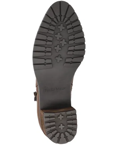 Bella Vita Women's Janita Block Heel Ankle Booties In Brown