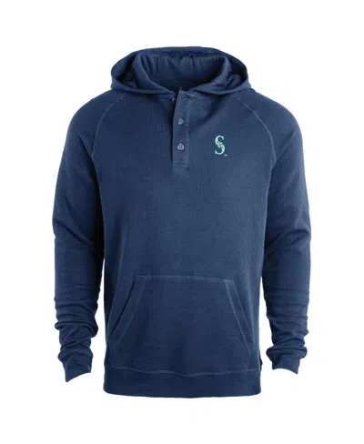 Dunbrooke Men'sâ Navy Seattle Mariners Montana Lightweight Raglan Pullover Hoodie In Blue