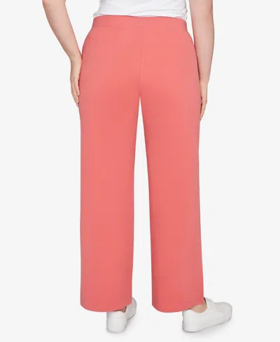 Ruby Rd. Plus Size Luxe Rib Knit Leisure Pants In Orange