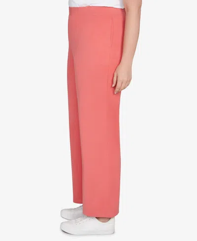Ruby Rd. Plus Size Luxe Rib Knit Leisure Pants In Orange