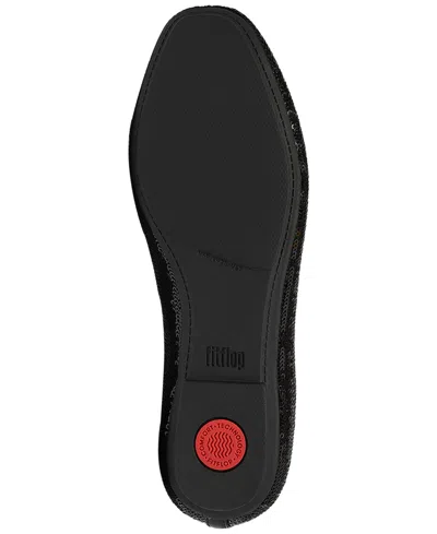 Fitflop Women's Delicato Sequin Ballet Flats In Black