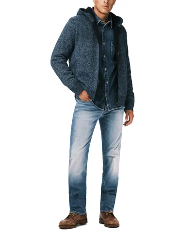 Buffalo David Bitton Men's Walmick Full-zip Hooded Jacket In Blue