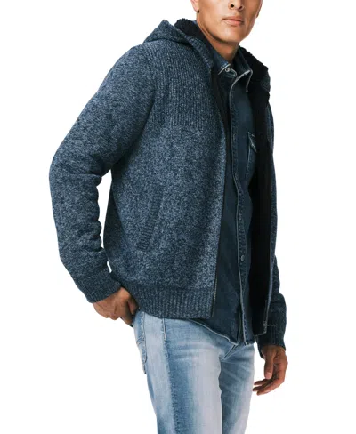 Buffalo David Bitton Men's Walmick Full-zip Hooded Jacket In Blue