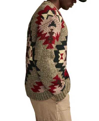 Lucky Brand Men's Crewneck Novelty Sweater In Multi