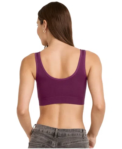 Jockey Women's Molded Cup Seamfree Bralette 3041 In Purple