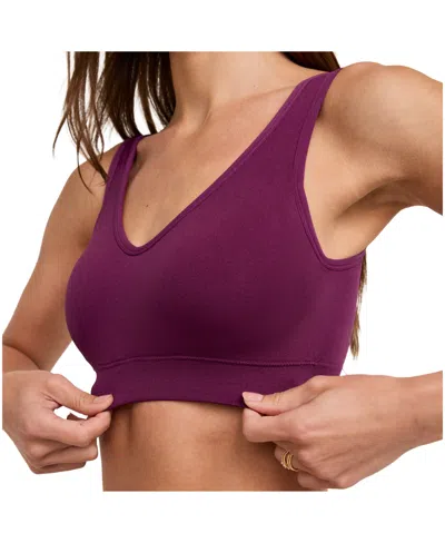Jockey Women's Molded Cup Seamfree Bralette 3041 In Purple