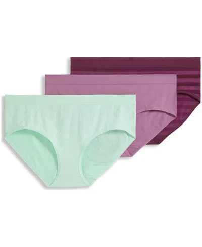 Jockey Women's Seamfree Hipster 3-pack Underwear 4391 In Blue