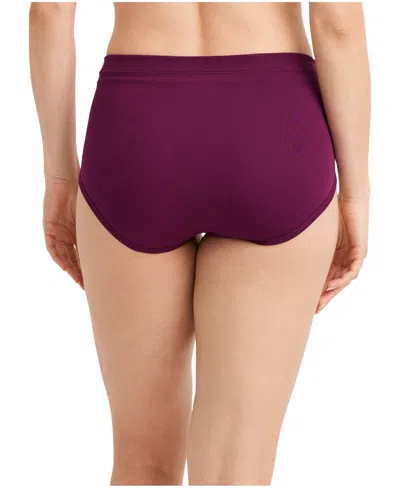 Jockey Cotton Stretch Brief 1556, Created For Macy's In Purple