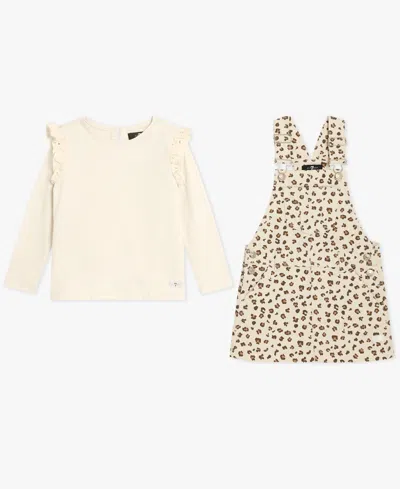 7 For All Mankind Baby Girls 2-piece T-shirt And Jumper Set In Neutral