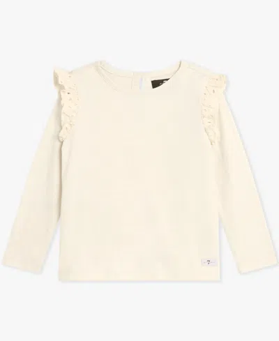 7 For All Mankind Baby Girls 2-piece T-shirt And Jumper Set In Neutral