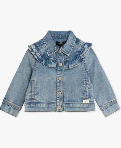 7 For All Mankind Baby Girls 3-piece Jacket, T-shirt And Pants Set In Multi