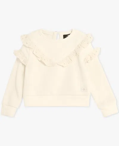 7 For All Mankind Baby Girls 2-piece Top And Pants Set In White